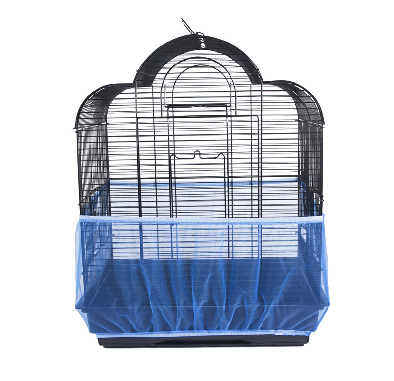Housse anti-poussière bleue pour cage d’oiseau
