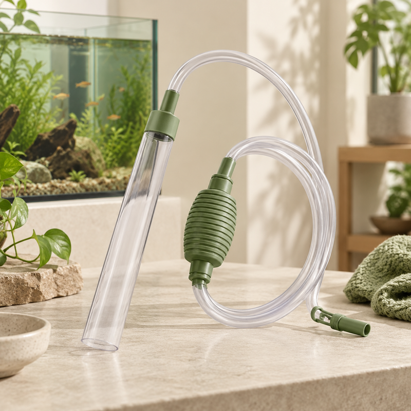 Siphon manuel PAWVIA pour changement d’eau d’aquarium